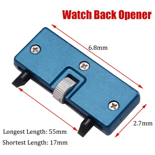 Reparaturwerkzeugset Uhr Back Remover Tool Einstellbarer Opener -Schraubenschlüssel für die Rückseite der Rückseite Reparatur zurück -Hülle Öffnungswerkzeug