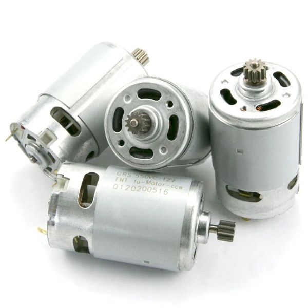 RS550 DC Motors 10,8 В/12 В/14,4 В/18 В/21 В буровой мотор без зубов 9/11/11/13/14/15.