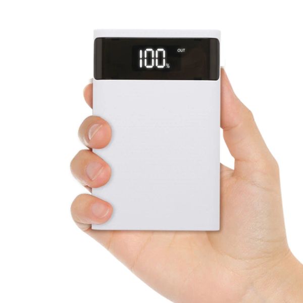 4*18650 Power Bank 15000MAH USB Type C 5V Box Box Box без батареи быстрой зарядки для iPhone Huawei Samsung