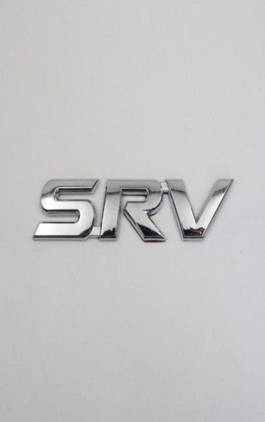 Per Emblema SRV 3D Lettera 3D Chrome Silver Badge Logo Sticker7433077