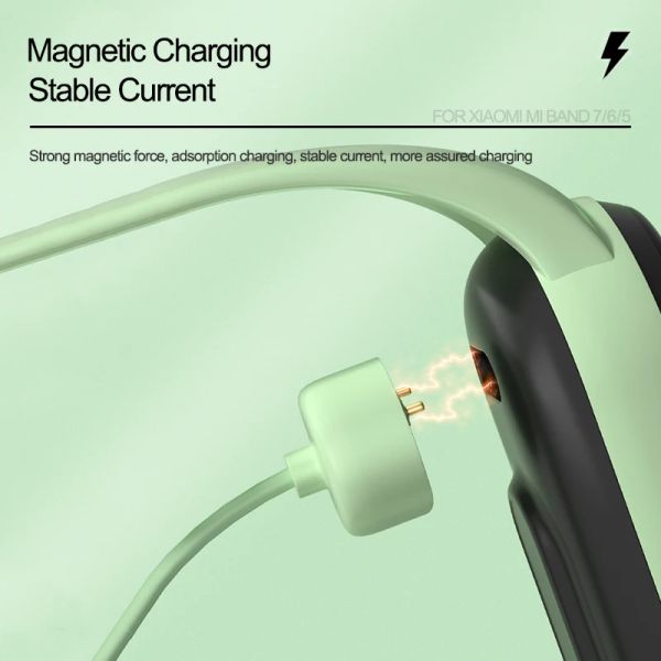 Магнитное зарядное устройство для Xiaomi Mi Smart Band 5 6 7 Портативное зарядное устройство зарядка USB для Miband 6 Miband 7 кабельное шнур