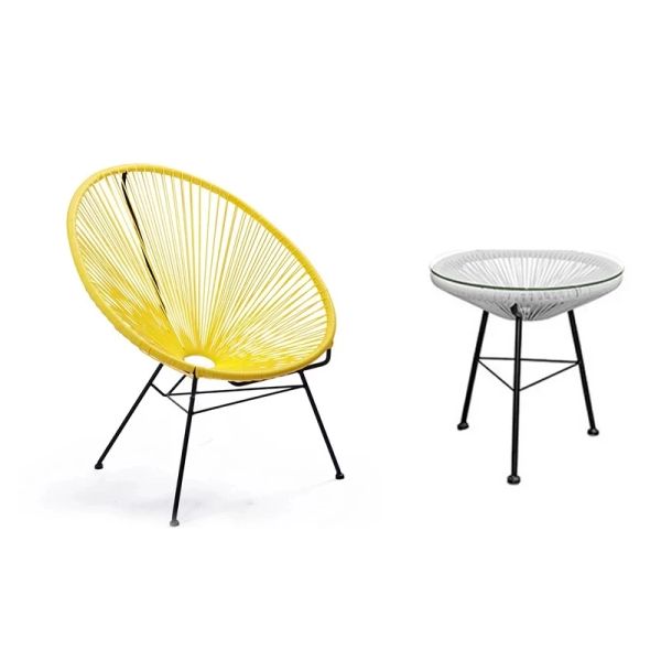 Moderne sedie da esterno tavoli da caffè colorati rattan giardino balcone rattan sedia da pesca portatile stabile