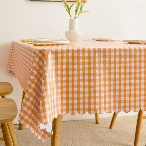 Tischtuch Picknick Gingham Baumwollabdeckung Klassiker geprüfte Tischdecke Rechteckprüfung