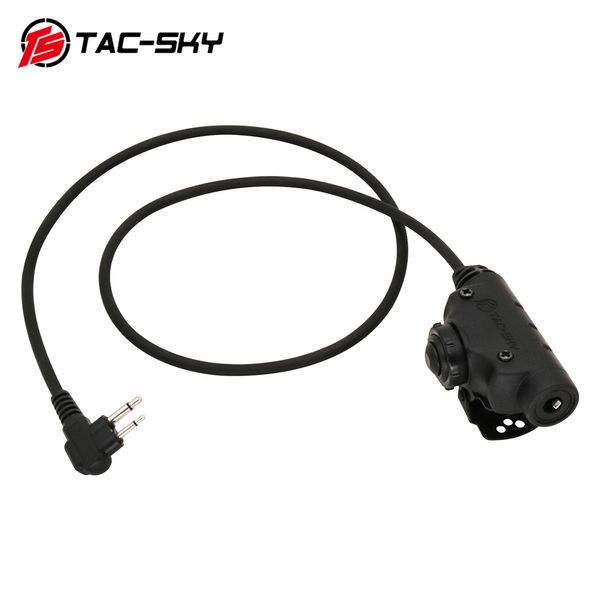 TS TAC-Sky U94 V2 PTT Compatible Tactical Headset Intercom Adapter Motorola 2-Wege Ver 2Pin-Stecker-Kopfhörerzubehör