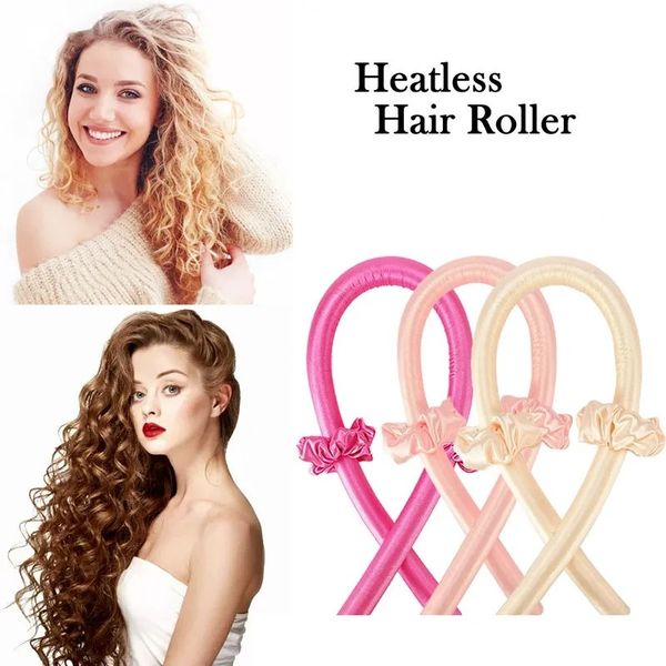 Hitzeless Curling Stange Stirnband Lazy Lockenblock Seide Curling Ribbon Seide Curling Ribbon Hitzes Haar Curling Ribbon machen Haar lockig machen