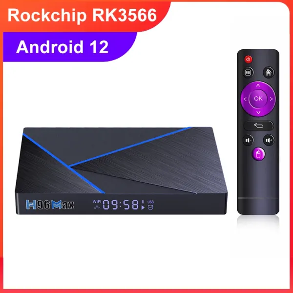 Box Android 12 Smart TV Box RockChip RK3566 H96 Max V56 WiFi 2.4G 5G H96MAX TVBox Media Player Set Top Box