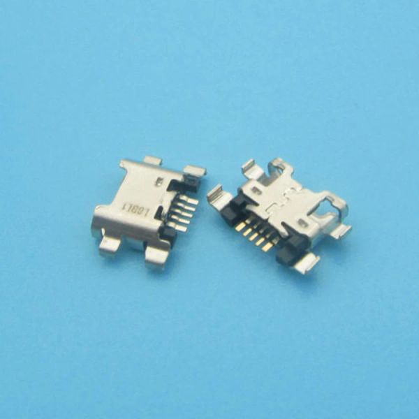 100pcs Micro USB -Buchse Ladungsstecker Anschließplätze Dock Connector 5Pin für Huawei 7C 7S 7A 7x 8e Honor 9 Lite genießen Sie 8 plus Y5 Y9 3i