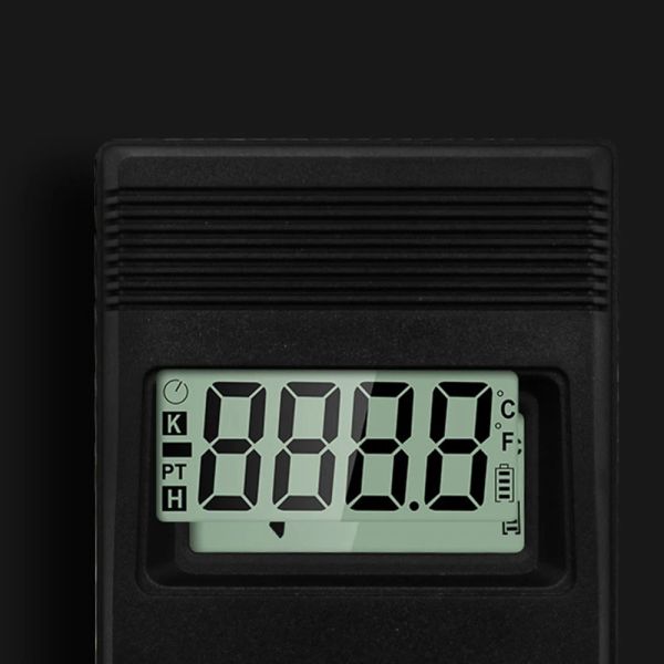 1/2pcs Schwarz K Typ Digital LCD Temperatur Detektor Thermometer Industrial Thermodetektor Messgerät + Thermoelementsonde