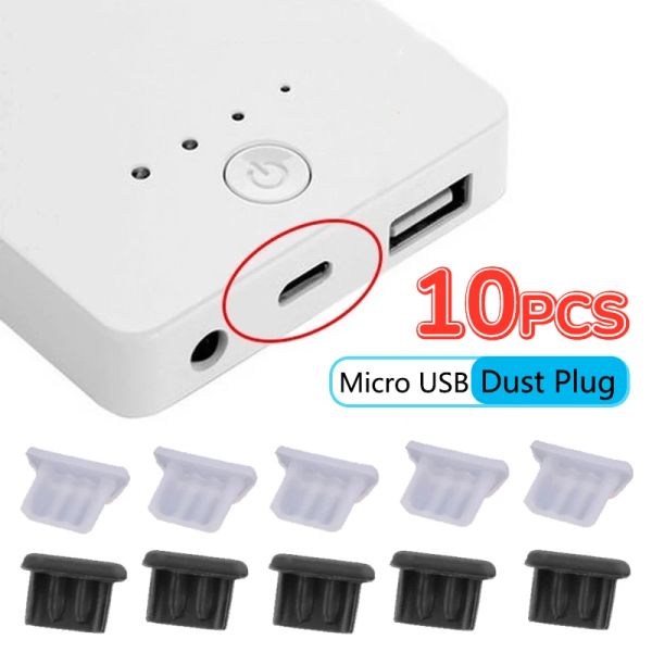 Micro USB Pow Plug para Xiaomi Samsung Oppo Huawei Android Porto de carregamento Unviersal Protetor de silicone tampa à prova de poeira