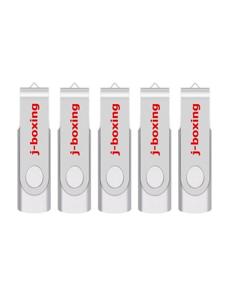 Argento 5pcslot 1g 2g 4g 8g 16g 32g 64g rotante azionamento USB Drive Flash Drive Memory Stick Archiviazione per il computer LAPT1056786