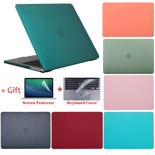Casos Caso de laptop para MacBook M2 Air 13 Caso para MacBook Pro 13 Caso 2020 MacBook Air M1 Cover Funda Pro 16 M3 14 acessórios de caso