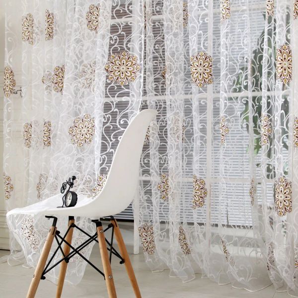 Luxus Licht Vorhanglinie Schnur Fenster Vorhang Quasten Tür Raum Teiler Schal Valance für Wohnzimmer Schlafzimmer Dekoration