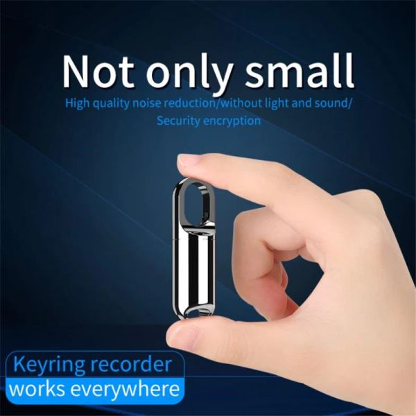 Giocatori New Digital Voice Recorder Keychain mp3 Ascoltare canzoni u Disk Smart English Voice Recorder 30#