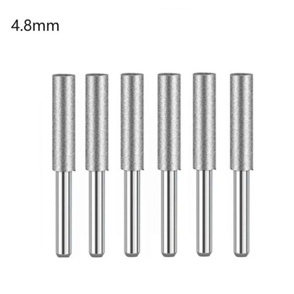 6pcs Diamond Chainsaw Spitzer Burr Mühle Kette Säge Bohrerschnitzung 4/4,8/5,5 mm Kettensäge Spitzer Steindatei Kette Säge