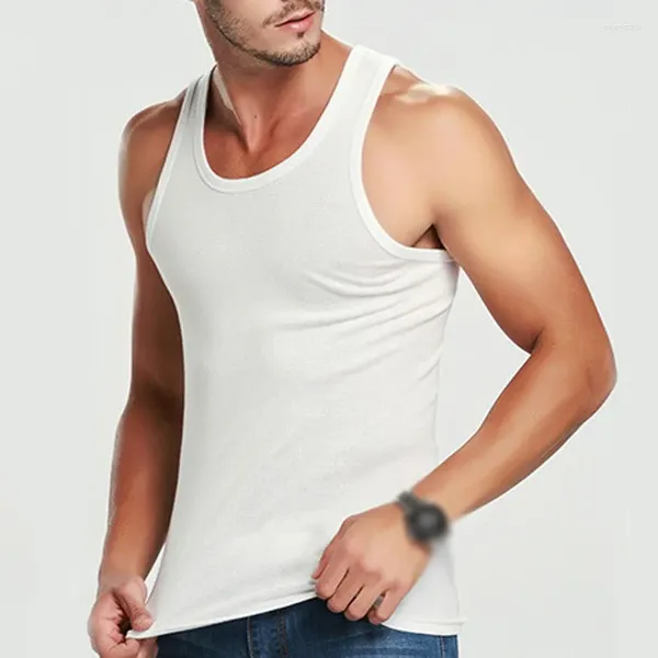 Herren-Tanktops Baumwollmänner A-Shirt Tanktop Unterhemd weiches T-Shirt Unterwäsche bequem