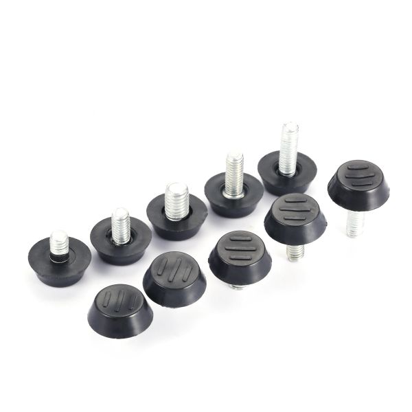 10pcs Möbelniveau Füße Einstellbarer Durchmesser M8/M6*7-11 mm Gewindeschraube Balance Rack Sofa Tischstuhlpolster Schütze Boden