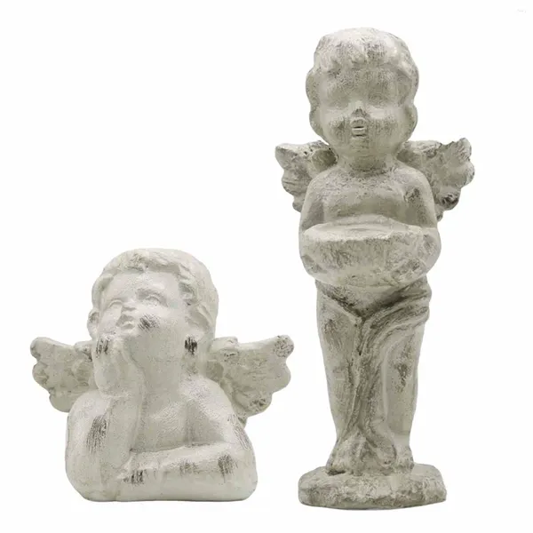 Titulares de velas Tealight Holder Decor Decor Candlestick estátua Anjo Angelas Stand Table Anniversary Bridal Garden Restaurant