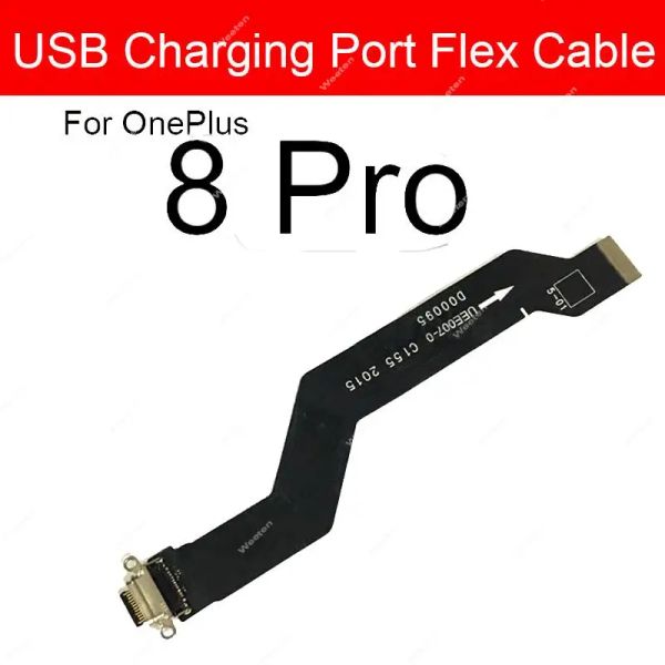 Conector de porta de carregamento USB Cabo flexível para OnePlus One Plus 1+ 7 8 7T 8T 9RT 7Pro 8Pro 9Pro USB carregador tipo C Partes do módulo de dock