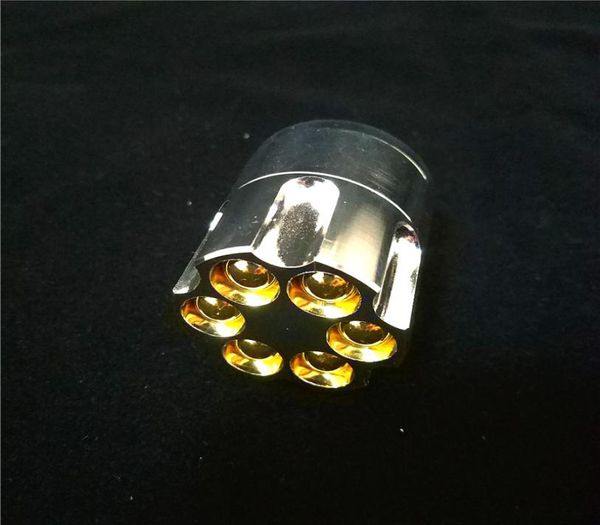 Novo estilo Bullet Shape Herbal 42mm Tobacco Herb Grinders 3 Parts Materal Smooters Muller Magnetic4055527