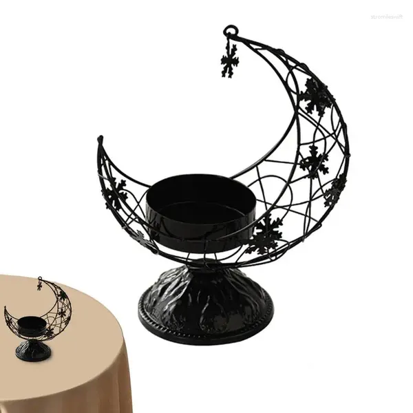 Kerzenhalter Mondhalter Lampen Metall Teelicht Teelicht Dekoration Säule für Home