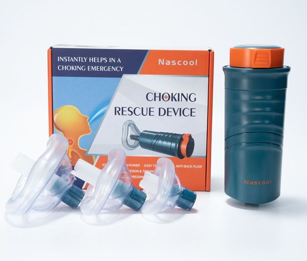 Dispositivo di salvataggio anti -soffocamento di pronto soccorso automatico per adulti con 3 dimensioni diverse maschere kit di emergenza in asfissia