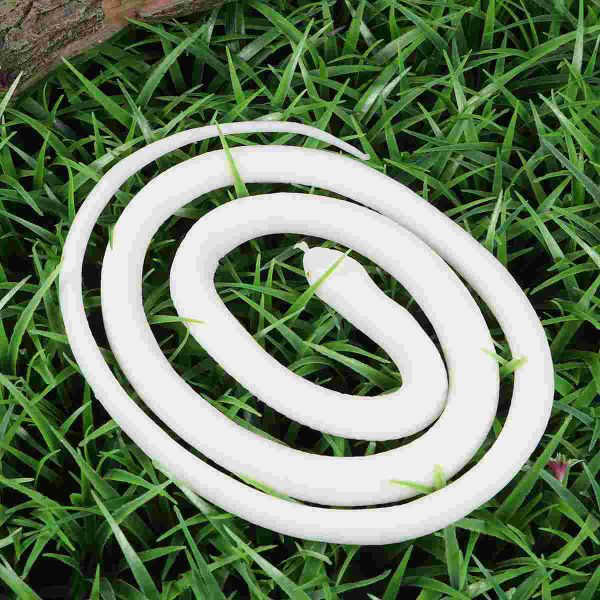 120 cm Snake bianco Small Garden Garden Garden Garden, Realistic Snake Figura Snake Rettili elastici per la decorazione delle feste