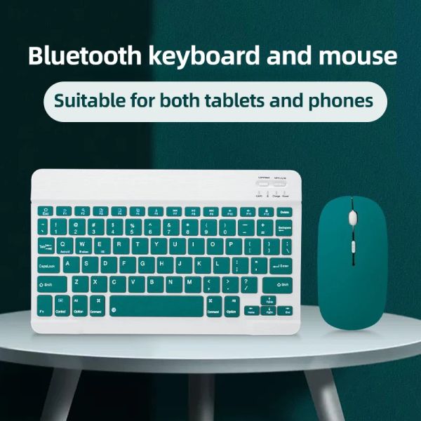 Combos ingleses sem fio Bluetooth teclado iPad Touch Teclado externo Teclado sem fio Bluetooth para Office for Phone Tablet Laptop