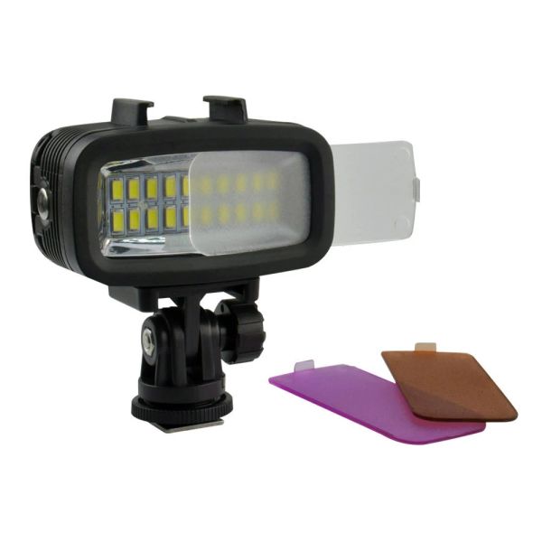 Çantalar su geçirmez parlak LED Go Pro Video Işık Dalış Lambası GoPro Hero 10 5 Sjcam Eken Insta360 Osmo Action DSLR Kamera Dalış Flaşı