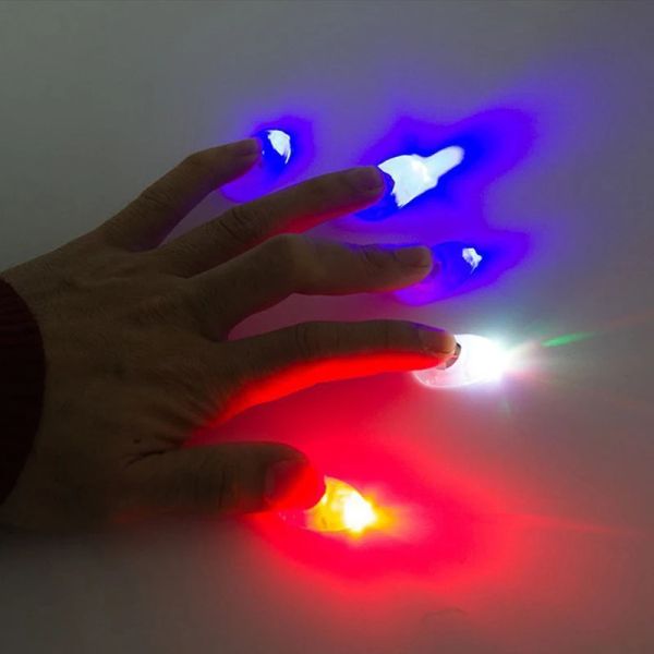 Daumen Finger Light Magic Thumbs Lichtspielzeug für Erwachsene Zaubertricks Requisiten LED Finger Halloween Party Kinder Spielzeug Spielzeug