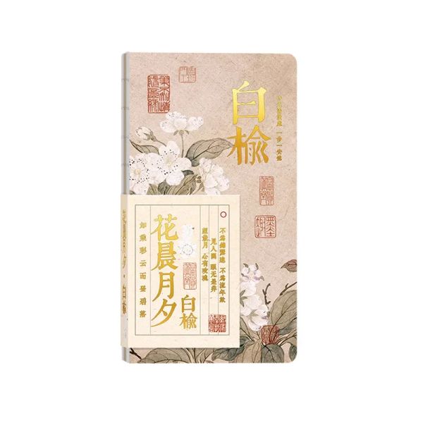 Taccuino tascabile in stile cinese in bianco pagina dipinti floreali interni del diario portatile libri di allenamento per studenti forniture scolastiche di ufficio