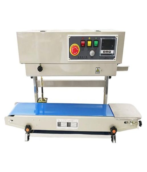 Sigillatore di pellicola di plastica continua di tipo in ferro verticale di tipo verticale automatico con trasportatore FR900LS4121557