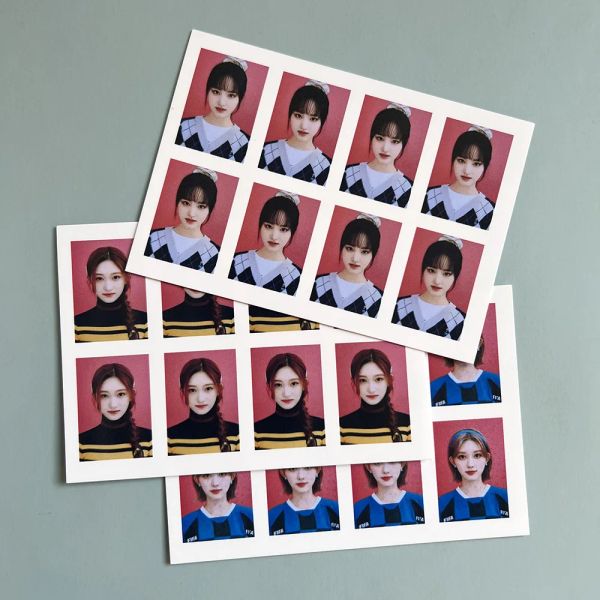 1pcs/set kpop hot idolo ive 2023 saluti stagionali di alta qualità stesso modello che circonda la foto di id yujin gaeul wonyoung rei leeseo