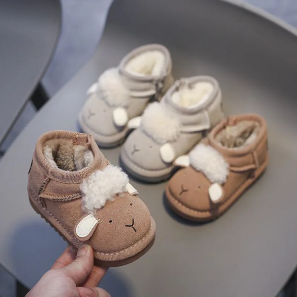 Stivali stivali invernali per bambini ragazzi stivali da neve da neve per bambini scarpe di cotone pelugia