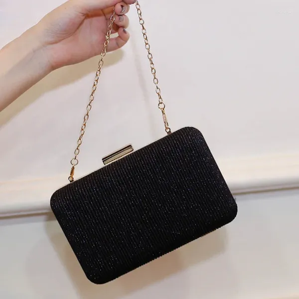 Bolsas de noite bolsa de luxo de embreagem preta bolsa de designer de luxo para mulheres elegantes cerimônia 2024 bolsa de casamento versátil de alta moda