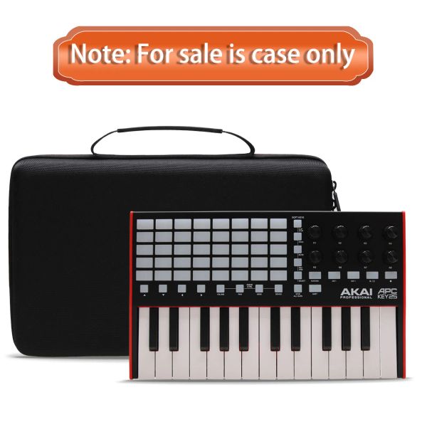 Ltgem Eva Hard Case для Akai Professional APC Key 25 MK2 USB MIDI -контроллер клавиатуры - Защитный для переноски.