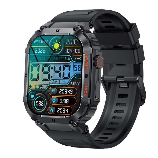 Novo K57Pro Smart Watch 1,96 polegadas ao ar livre de três defesa Bluetooth CHAMADA FREEÇA CARENTO PRESSÃO BRANGE