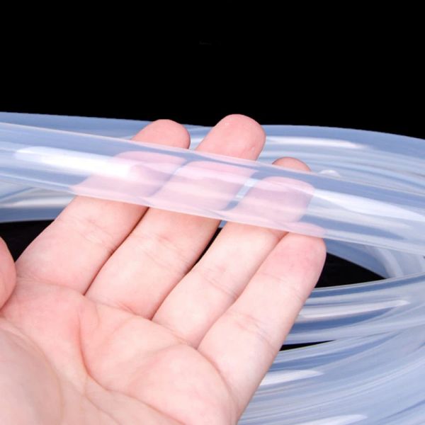 100cm i.d 8 ~ 16mm grau alimentar transparente silicone mangueira de borracha sílica gel Mangueira resistente aquário resistente a aquário Tubo de silicone flexível