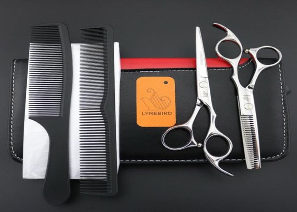 Лиребидные волосы режущие или прореженные ножницы или установка 6 -дюймовых серебряных регулирующих волос. Ножницы для волос.