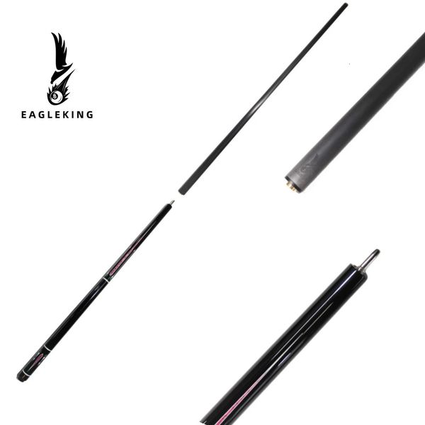 Billiard Cue Albero in fibra di carbonio 1/2 Piscina di legno di tecnologia split di 12,9 mm Dimensione della punta nera Tecnologia Black Fibra di carbonio Pool Cue 240328