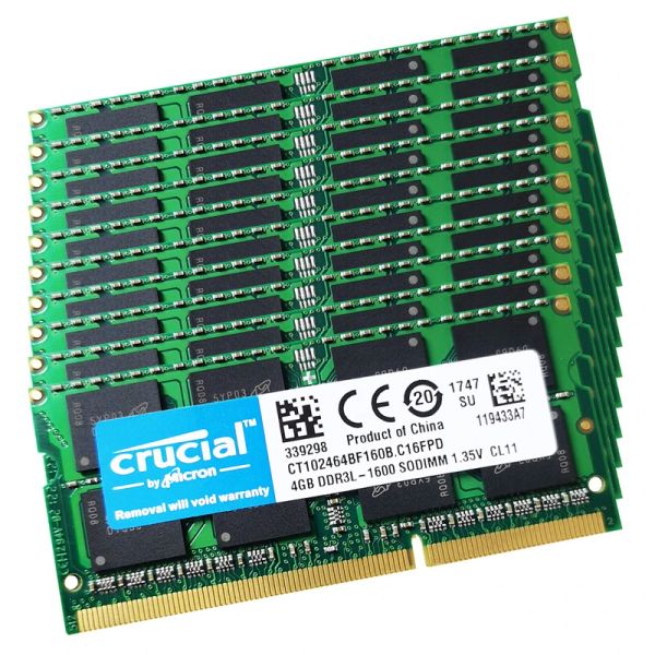 RAMS 5PCS DDR3 4GB 8GB 16GB RAM RAM PC3 8500 10600 12800 1066 1333 1600 MHz DDR3L 204PIN 1.35V SODIMM MEMORIA DDR3