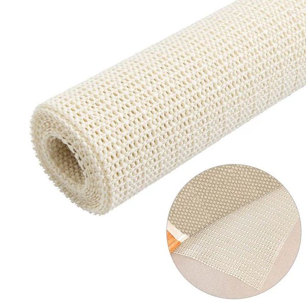 Tappetini da bagno antiskid stoffa netta anti-slip pvc in rete schiumogeni per materasso a tappeto di divano cuscinetto cuscinetto