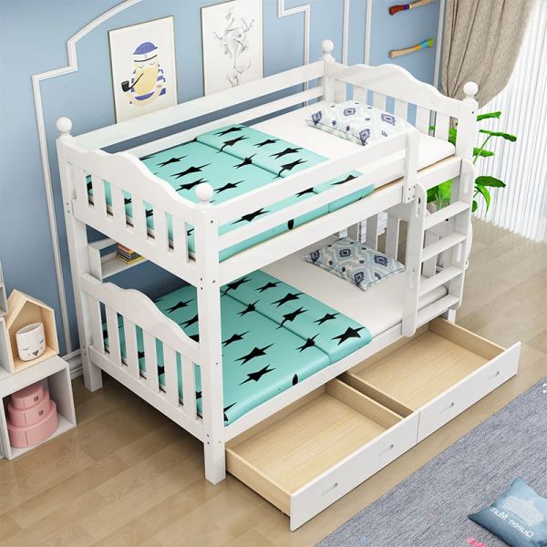 YQ Forever Children per bambini mobili da letto set moderni a castello in legno massiccio per bambini