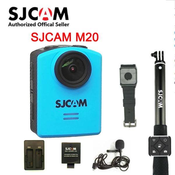 Kameralar Orijinal Sjcam M20 WiFi Gyro Sport Action Camera HD 2160p 16MP 4K Su Geçirmez DV Bluetooth Saat Kendi Zamanlayıcı Karter Uzaktan Kumanda