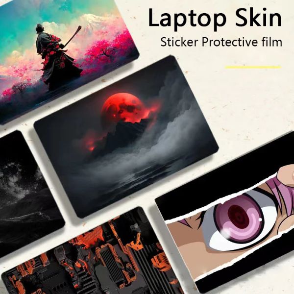 Peles de laptop skins para hp dell samsang huawei xiaomi asus 13 14 15 15,6 16 filmes de proteção de proteção universal universal notebook