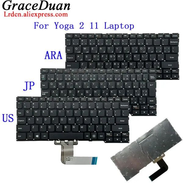 Keyboards New/Orig ST2F -Tastatur für Lenovo Yoga 2 11 Laptop US English JA JP Japanische Ara Arabisch 25214456 25214454 25214440 25214397