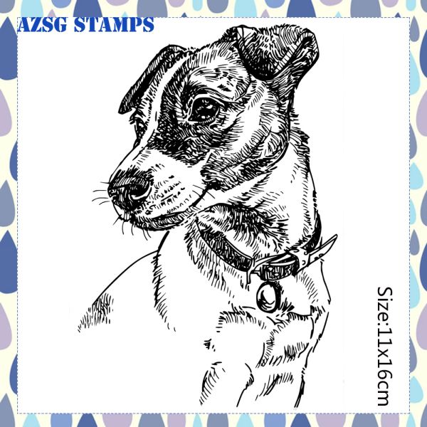 Azsg Animals Cats and Dogs Clear Stamps per scrapbooking fai -da -te/album Decorative Silicone Stamp Crafts