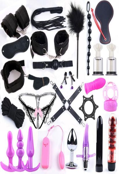 25 PCs Sex Toys for Woman Adult Games Hand S Whips Mund Knebel