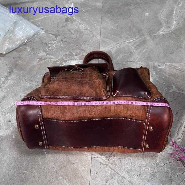 Дизайнерская большая мощность подлинная кожаная сумка для плеч французское роскошное бренд винтажный стиль 40 см коричневый туристический бизнес-сумочка yi-07po