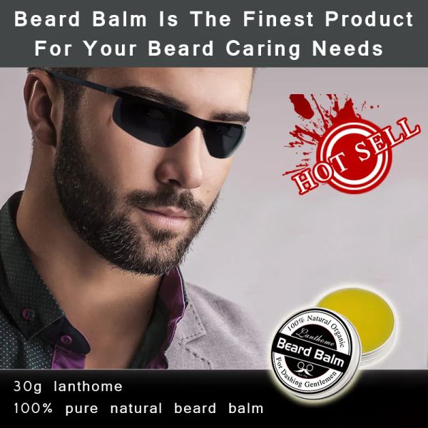 1 ~ 5pcs Man Balm Balm Balmello Naturale Api Abewax idratante Levigatura Effettiva Prodotto per capelli per la barba della barba della barba