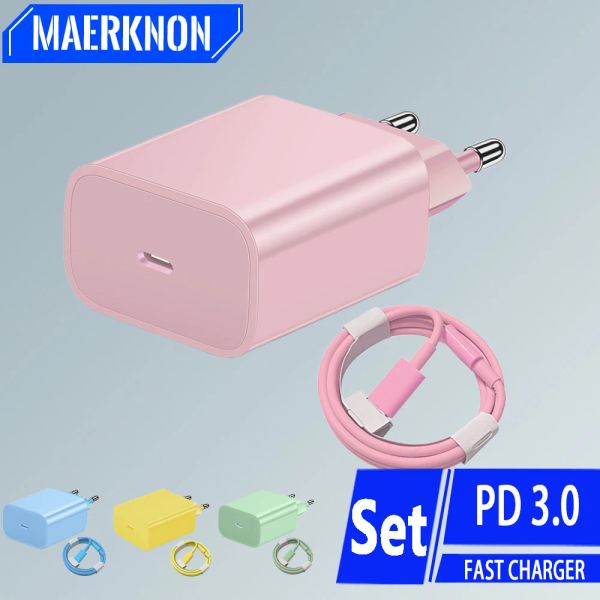 USB -PD -Ladegerät Typ C schnelles Lade -Wandladegerät für Apple iPhone 15 14 13 12 Pro Max Mini X XS USB Typ C Telefonladegerät Adapter